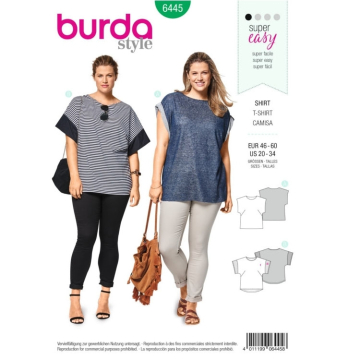 Schnittmuster Shirt, Burda 6445