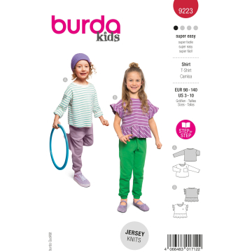 Patron Burda 9223 t-shirt enfant, version papier, en français
