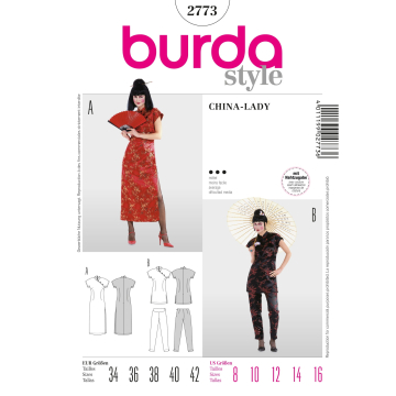 Sewing patterns China Girl, Burda 2773, En/Ger/Fr
