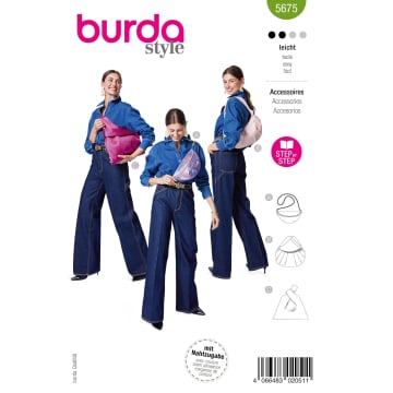 Naaipatroon tas, Burda 5675, Nl/Dui/En/Fr