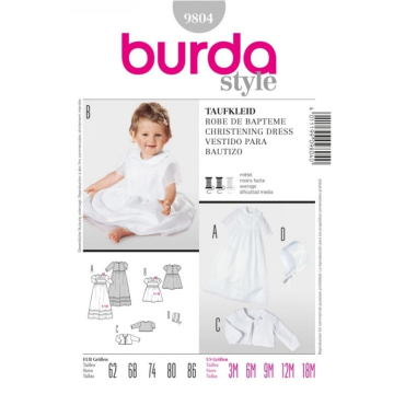 CHRISTENING DRESS, En/Ger/Fr