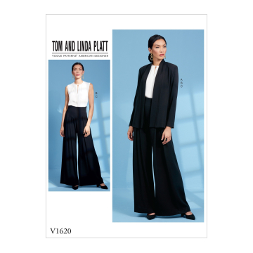 Naaipatroon Vogue 1620 designer combinatie, maat 40-48, Dui/En/Fr