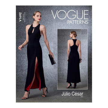 Patron Vogue 1692 robe, taille 34-42, en français