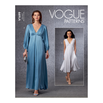 Patron Vogue 1699 robe, taille 34-42, en français