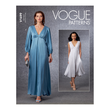Patron Vogue 1699 robe, taille 42-50, en français