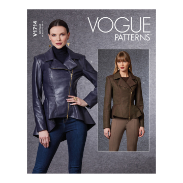 Naaipatroon Vogue 1714 jas, maat  34-42, Dui/En/Fr