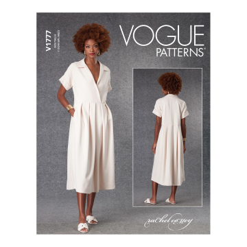 Naaipatroon Vogue 1777 Designer jurk, maat 32-40, Dui/En/Fr