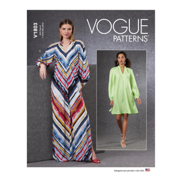 Naaipatroon Vogue 1803 jurk, maat 32-40, Dui/En/Fr