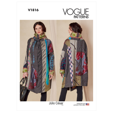 Naaipatroon Vogue 1816 Designer jas, 32-48 Dui/En/Fr