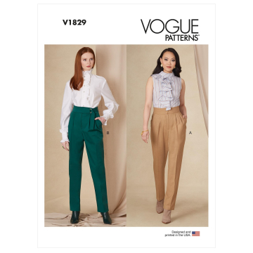 Naaipatroon Vogue 1829 broek, maat  34-42, Dui/En/Fr
