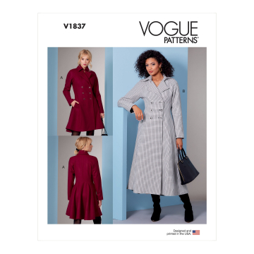Vogue 1837 mantel, maat 34-42, Dui/En/Fr
