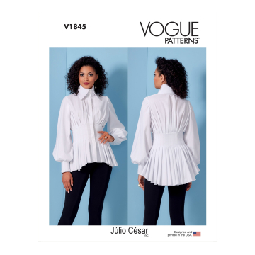 Naaipatroon Vogue 1845 Gr. 34-42 designer blouse, Dui/En/Fr