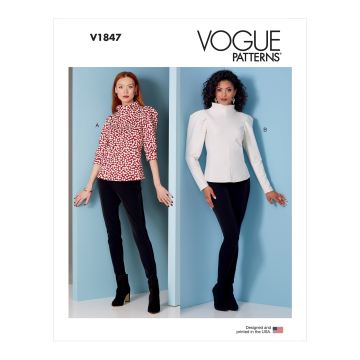 Naaipatroon Vogue 1847 Gr. 42-50 blouse, Dui/En/Fr