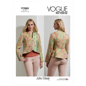 Naaipatroon Vogue 1865 Designer jas, 32-40 Dui/En/Fr