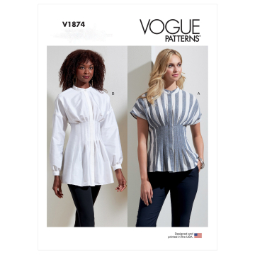 Naaipatroon Vogue 1874 Gr. 42-50 Blouse, Dui/En/Fr