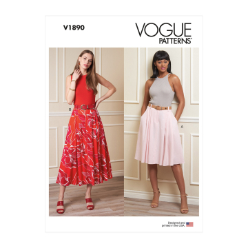 Patron Vogue 1890 jupe, taille 42-50 en français