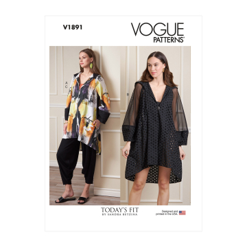 Naaipatroon Vogue 1891 combination, maat 32-50 Dui/En/Fr