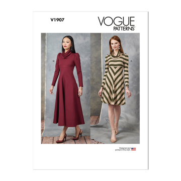 Patron Vogue 1907 robe, taille 44-52 en français