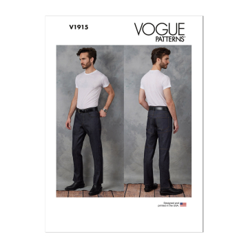 Naaipatroon Vogue 1915 heren jeans, maat 44-50 Dui/En/Fr