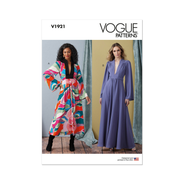 Patron Vogue 1921 robe femme, taille 40-48 en français