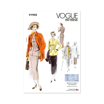 Naaipatroon Vogue 1932 Vintage combinatie, maat 34-42 Dui/En/Fr