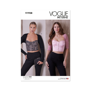 Naaipatroon Vogue 1938 Corsage, maat  34-42, Dui/En/Fr