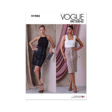 Patron Vogue 1942 jupe femme, taille 32-40 en français
