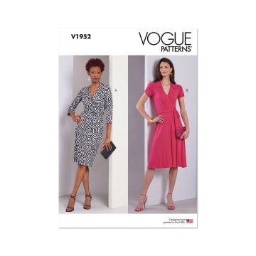 Naaipatroon Vogue 1952  jurk, maat 32-40 Dui/En/Fr