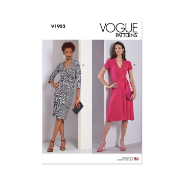Naaipatroon Vogue 1952  jurk, maat 42-50 Dui/En/Fr