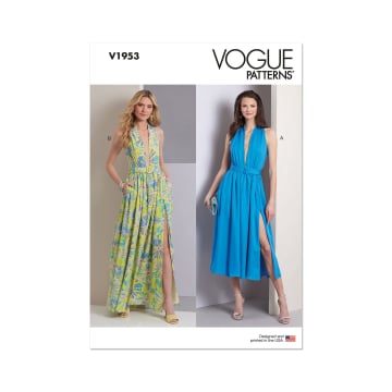 Naaipatroon Vogue 1953  jurk, maat 32-40 Dui/En/Fr