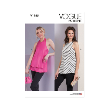 Naaipatroon Vogue 1955 Top, maat  34-42, Dui/En/Fr