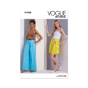 Naaipatroon Vogue 1958 broek, maat 32-40 Dui/En/Fr