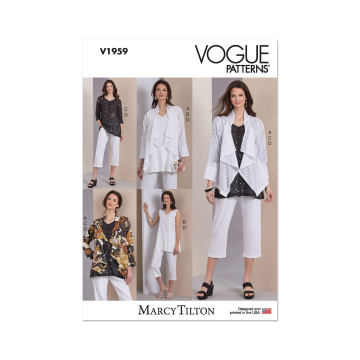 Naaipatroon Vogue 1959 combinatie, maat 34-42 Dui/En/Fr