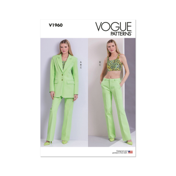 Naaipatroon Vogue 1960 combinatie, maat 34-42 Dui/En/Fr