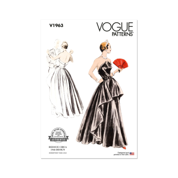Patron Vogue 1963 robe de soirée vintage, taille 32-40, en français