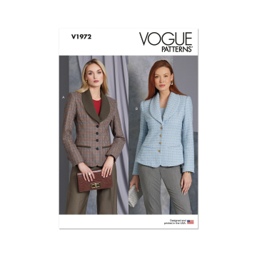 Naaipatroon Vogue 1972 Blazer, maat 42-50, Dui/En/Fr