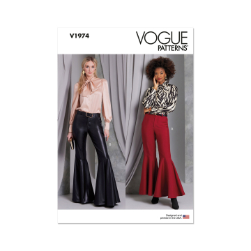 Naaipatroon Vogue 1974 broek, maat 42-50 Dui/En/Fr