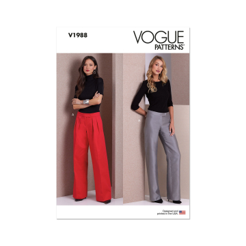 Naaipatroon Vogue 1988 broek, maat 32-40 Dui/En/Fr