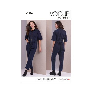 Naaipatroon Vogue 1994 designer jumpsuit, maat 42-50 Dui/En/Fr