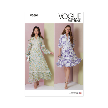 Naaipatroon Vogue 2004 jurk, maat 32-42, Dui/En/Fr