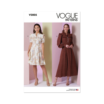 Naaipatroon Vogue 2005 jurk, maat 42-50, Dui/En/Fr