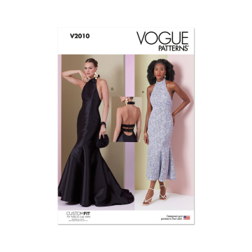 Naaipatroon Vogue 2010 jurk, maat 42-50, Dui/En/Fr