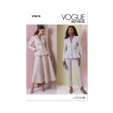 Naaipatroon Vogue 2018 combination, maat 38-46 Dui/En/Fr