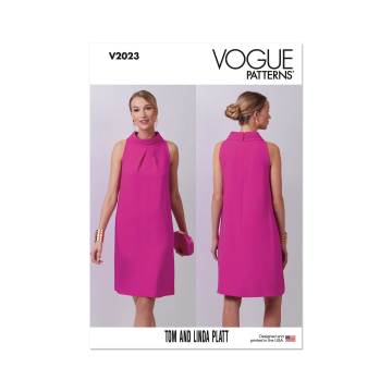 Naaipatroon Vogue 2023 Jurk, maat 40-48 Dui/En/Fr