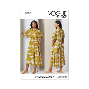 Naaipatroon Vogue 2024 Jurk, maat 42-50 Dui/En/Fr