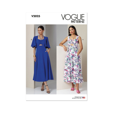 Naaipatroon Vogue 2025 Jurk, maat 34-42 Dui/En/Fr