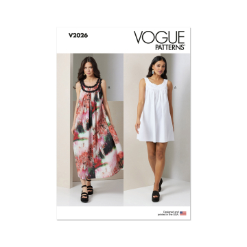 Naaipatroon Vogue 2026 Jurk, maat 42-50 Dui/En/Fr