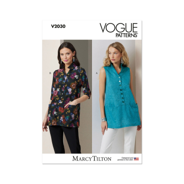 Naaipatroon Vogue 2030 Tuniek, maat 34-42 Dui/En/Fr