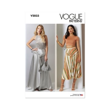 Naaipatroon Vogue 2033 Rok, maat 30-38 Dui/En/Fr