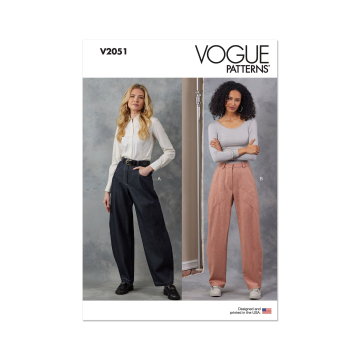 Naaipatroon Vogue 2051 Dames Broek, maat 32-40 Dui/En/Fr